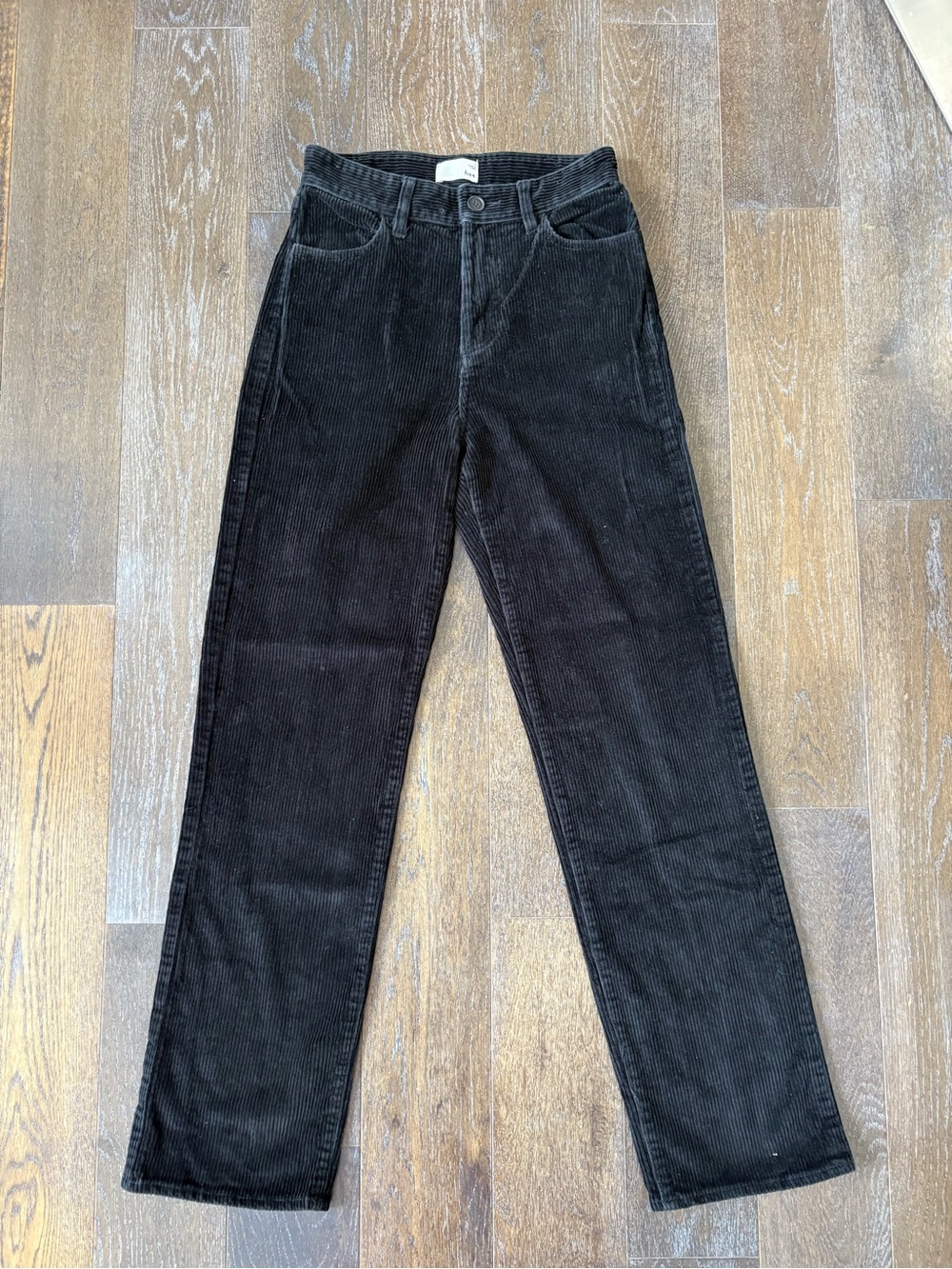 Wilfred Black Corduroy Straight Jeans